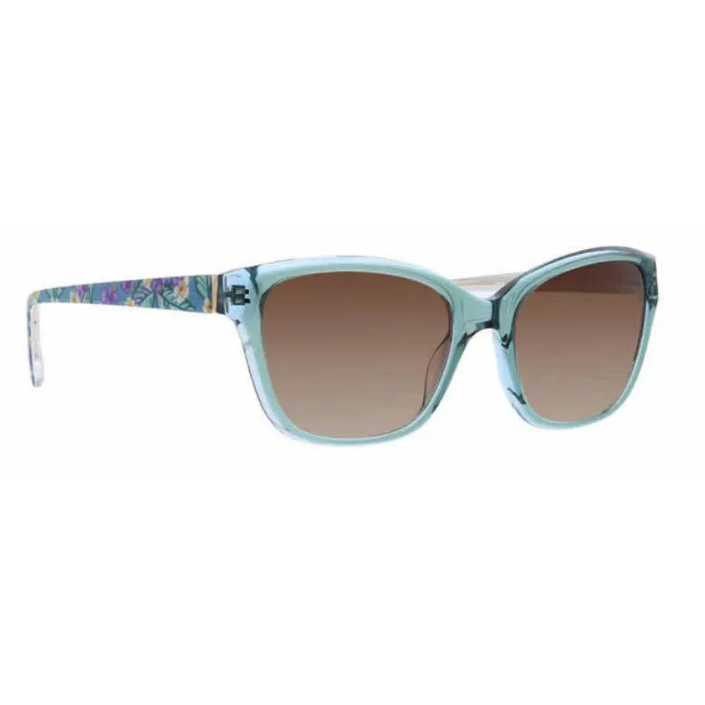NWT Vera Bradley Lavina Hanging Around Leaves 54mm New Sunglasses